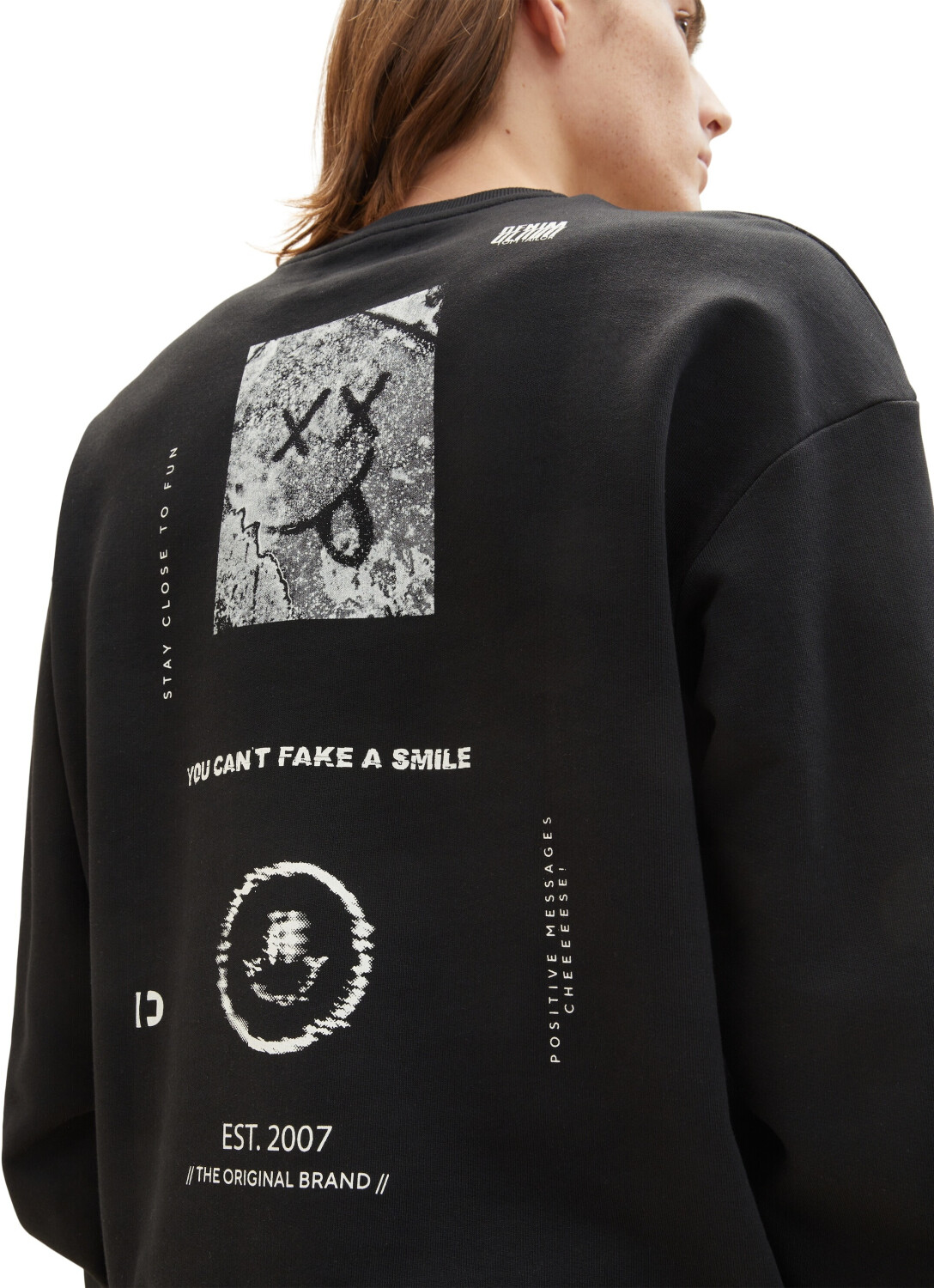 Tom Tailor Denim Sweatshirt mit Print (1035671-29999) black ab 21,59 € |  Preisvergleich bei
