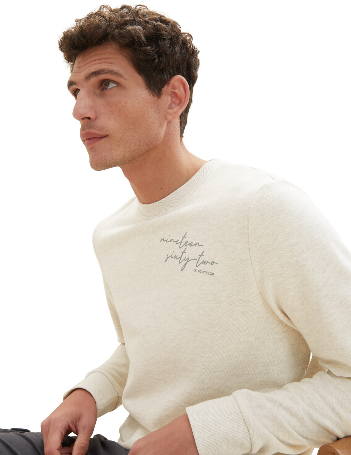 | Print Sweatshirt (1037818-18623) ab vintage melange Tailor beige 31,41 Preisvergleich € Tom mit bei