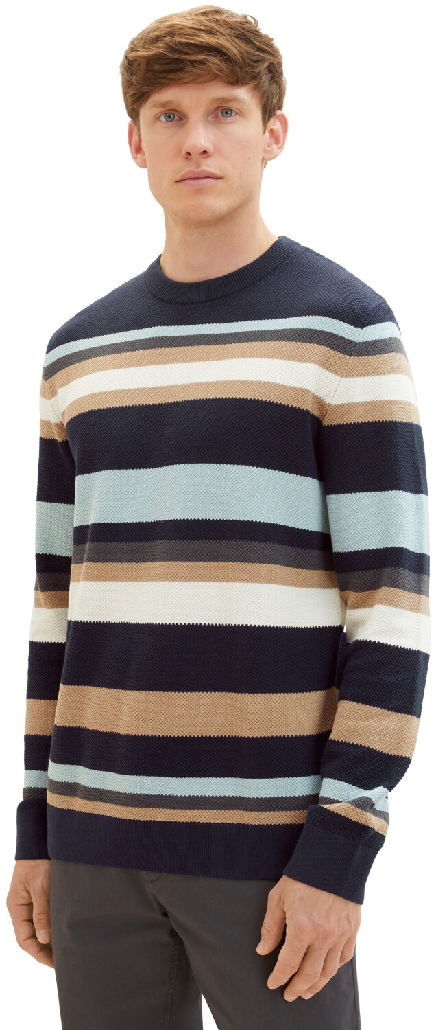| Preisvergleich € Strickpullover 32,95 ab knitted Gestreifter stripe Tailor (1038200-32762) Tom multi bei navy
