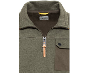 Camel Active Sweatshirt € ab (409420-8W14-93) Stehkragen Troyer mit | brown olive Preisvergleich bei 70,08
