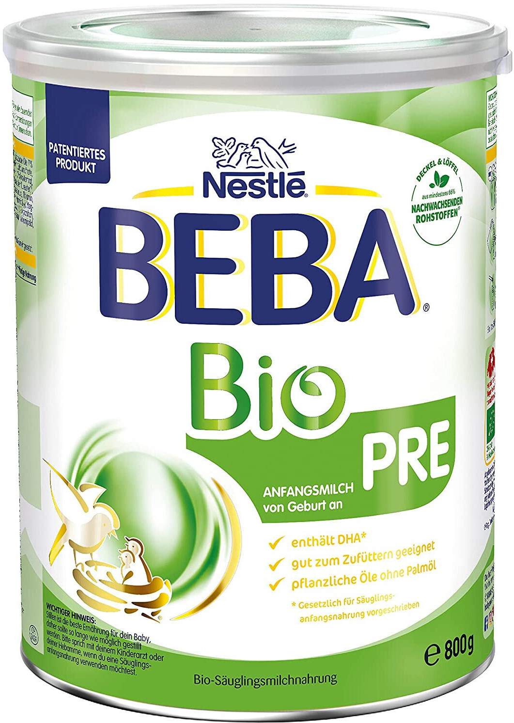 BEBA Bio Anfangsmilch Pre (800 g) ab 18,99 € | Preisvergleich bei idealo.de