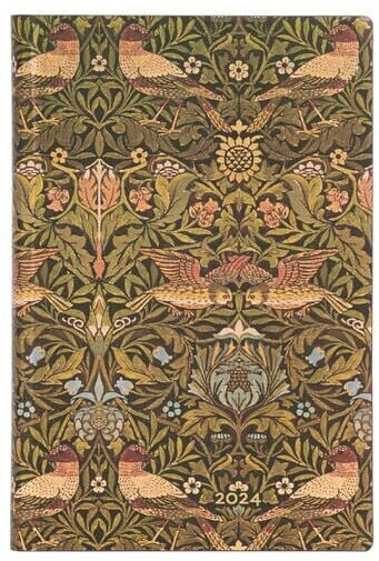 Paperblanks Flexi Kalender 2024 Feuervogel - 12 Monate Mini Format 14x9,5cm Deutsch