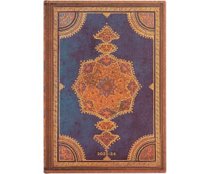 Paperblanks 13-Monatskalender 2024 Safawidisch Indigo Midi Horizontal ab  10,27 €