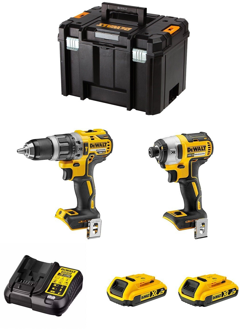 DeWalt DWK211 (2 x 2,0 Ah + coffret)