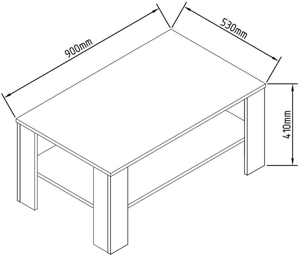VCM Dalus 90x41x55 cm