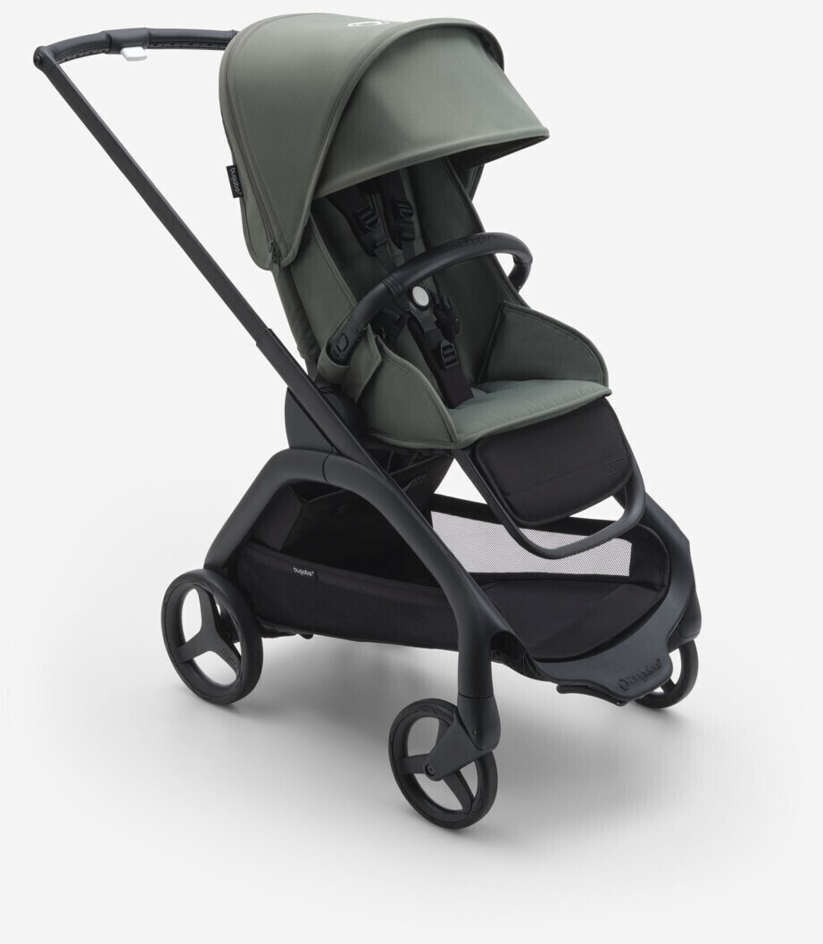 Bugaboo Dragonfly stroller with seat black forest green