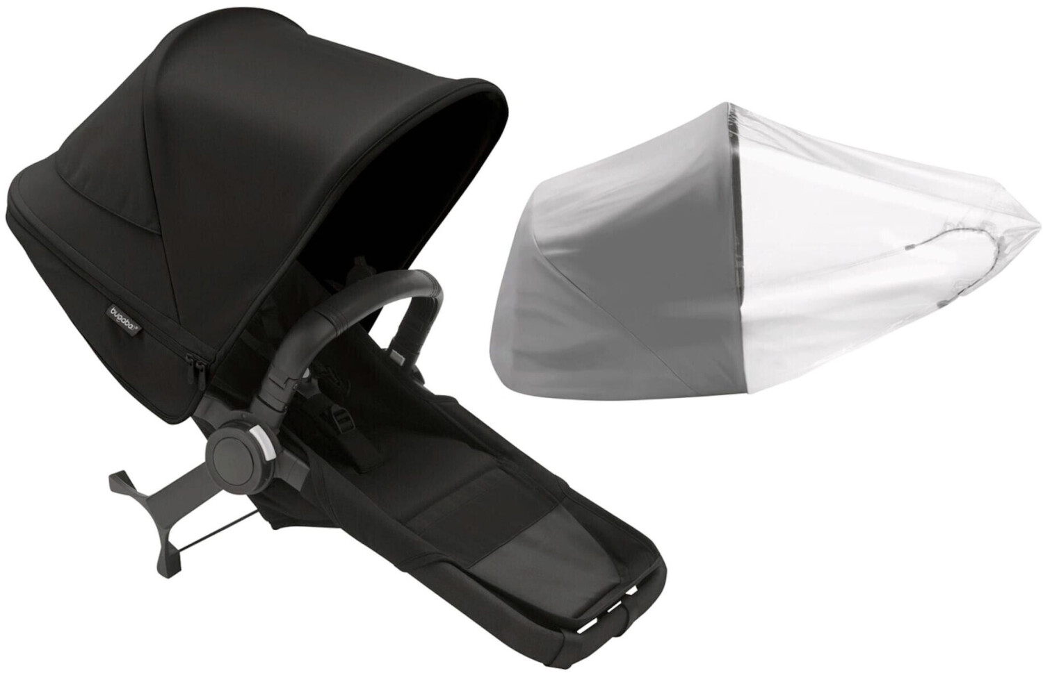 Bugaboo Donkey 5 Duo extension set complete midnight black