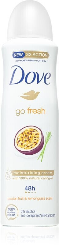 Photos - Deodorant Dove Go Fresh Passion Fruit & Lemongrass Antitranspirant-Spray (150 m 