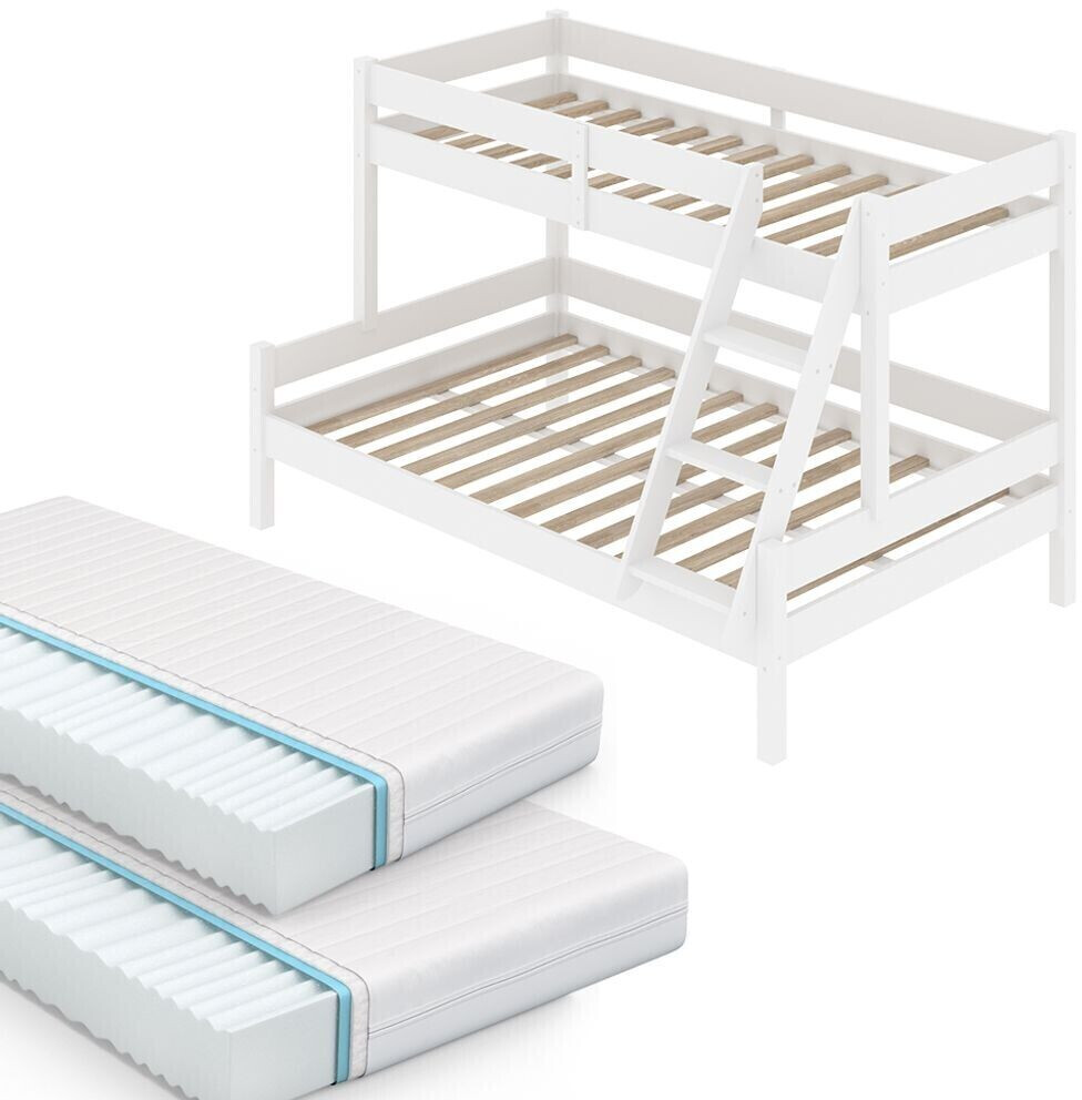 VitaliSpa Everest 80/120x200cm with 2 Mattresses White