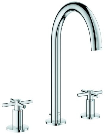 PARLOS Waschbeckenarmatur Chrom – 3-Loch, 20,3 Cm Auslauf, Wassersparend