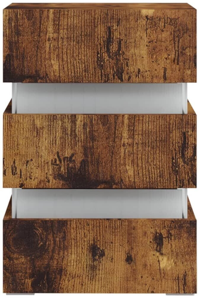 vidaXL LED Nightstand Derived Timber Product 45x67cm (326848)