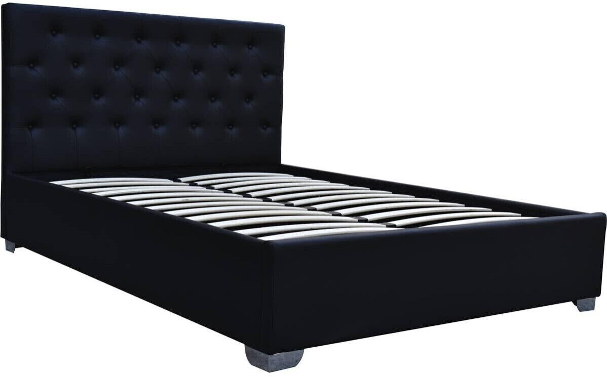 Habitat et Jardin Lit coffre Tino 160 x 200 cm noir