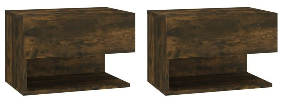 vidaXL Wall Bedside Tables Wood 2 pcs. (816947)