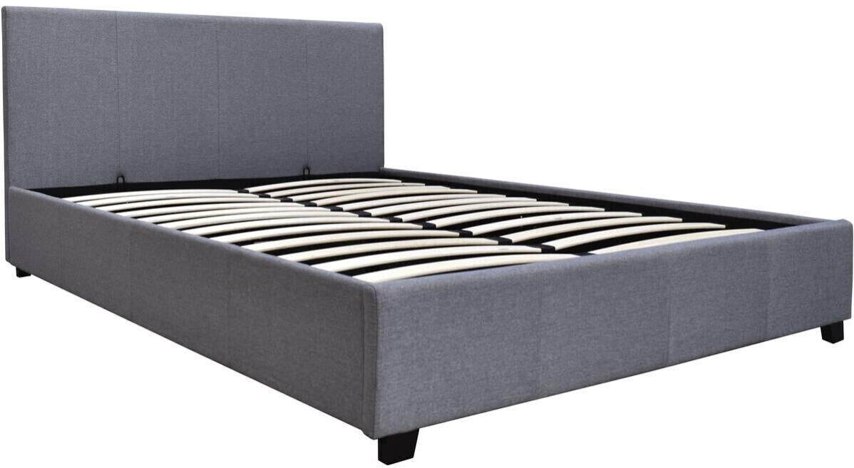 Habitat et Jardin Lit coffre Carla 140 x 190 cm gris
