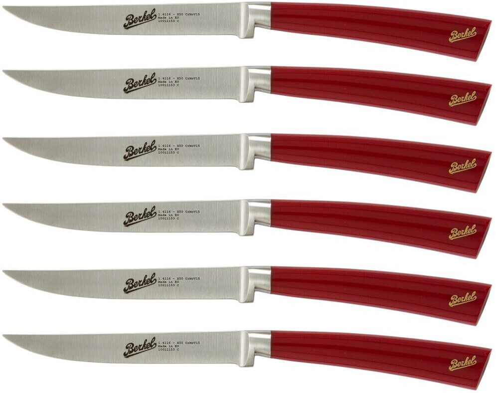 Berkel Elegance set 6 steel steak knives