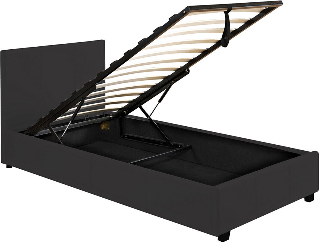 Habitat et Jardin Lit coffre Carla 90 x 190 cm noir
