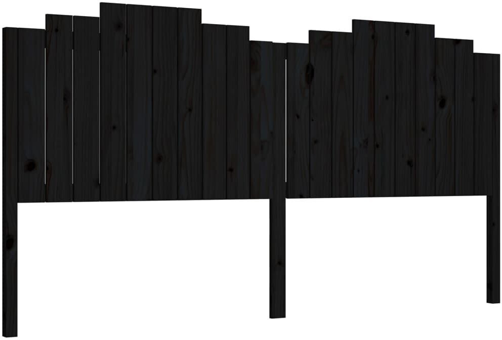 Photos - Bed VidaXL Headboard Wood 206x4x110cm Black 