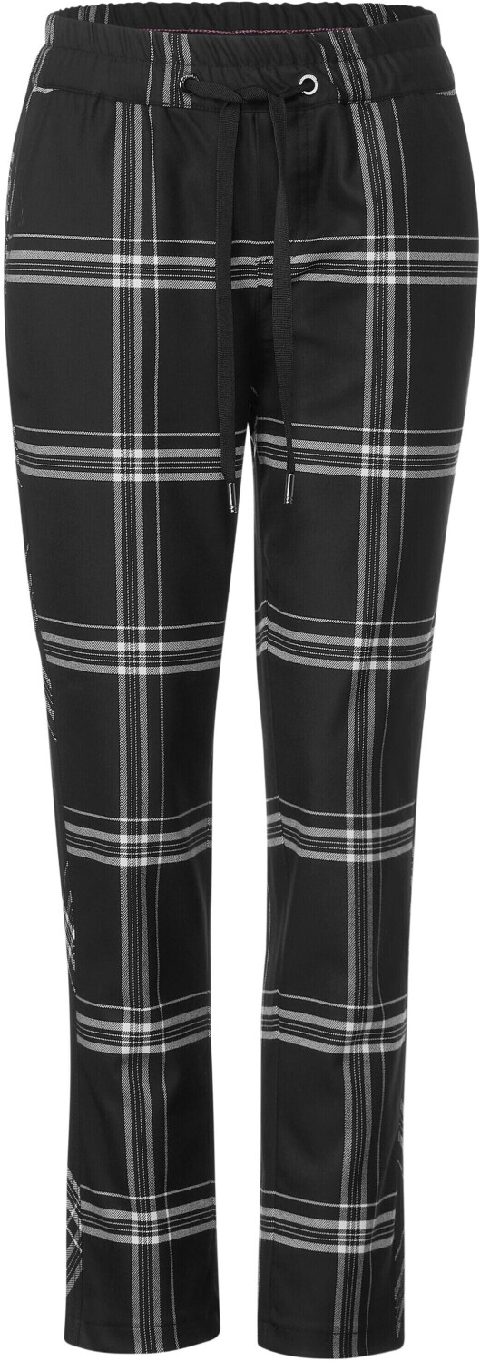 Street One Loose Fit Check Trousers