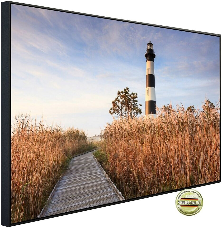 papermoon Infrarot-Bildheizkörper Bodie Island Leuchtturm (80 x 60 cm, 450 W)