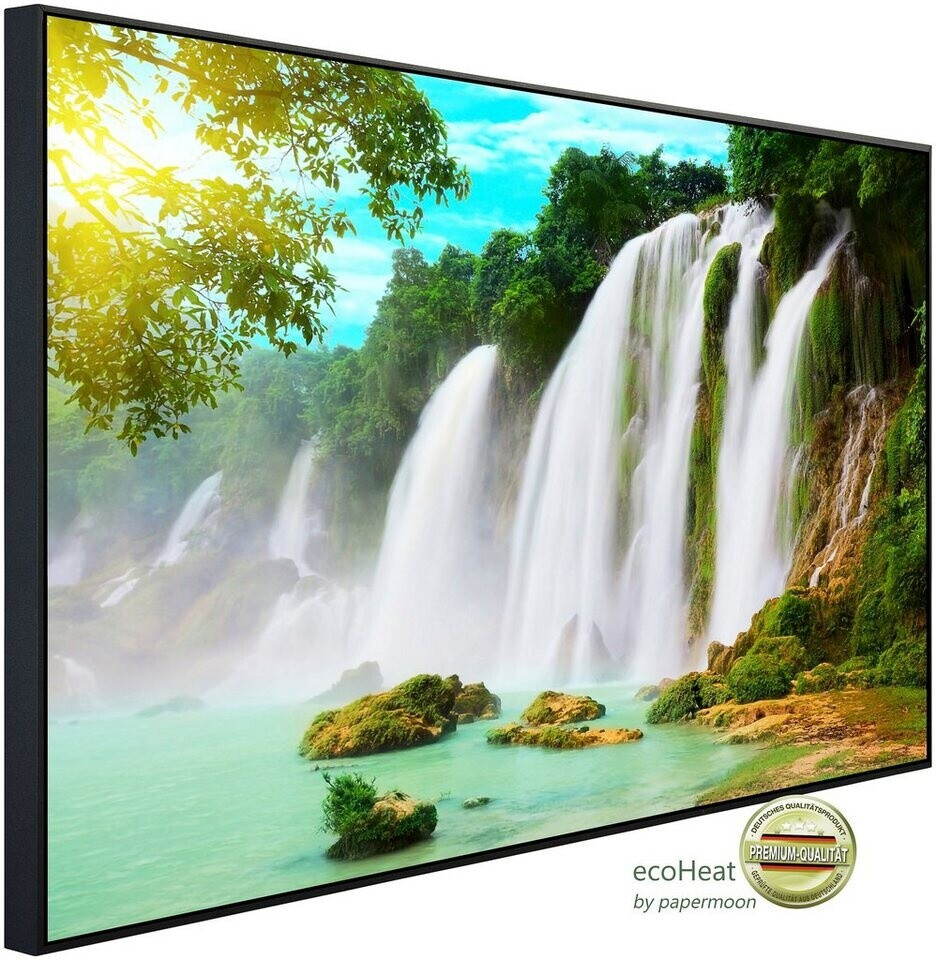 papermoon Infrarot-Bildheizkörper Ban Gioc Vietnam Wasserfall (80 x 60 cm, 450 W)
