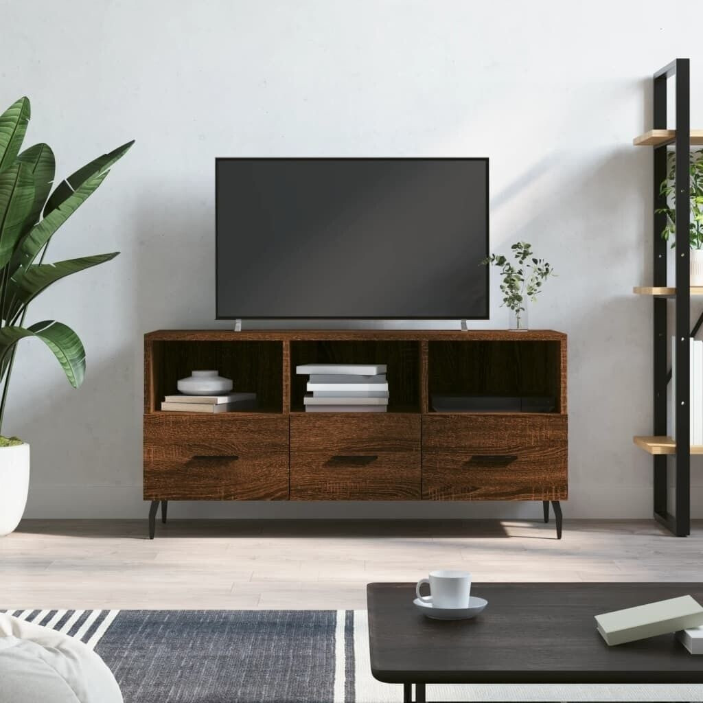 vidaXL TV cabinet brown oak look 102x36x50 cm (829059)