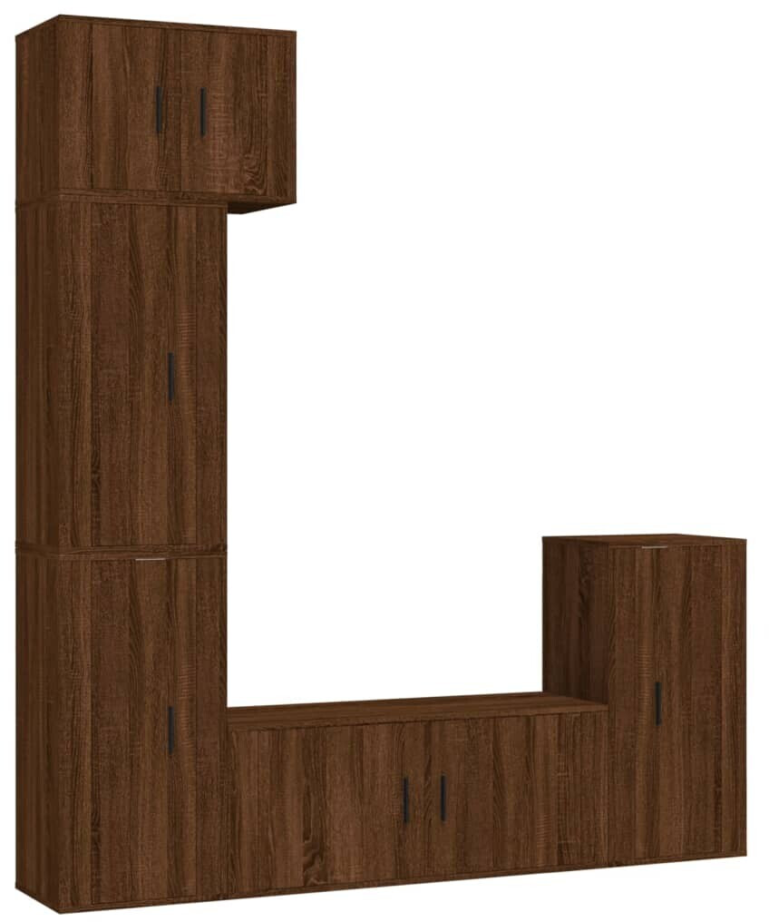 vidaXL 5 pcs. TV cabinet set brown oak look (3188621)