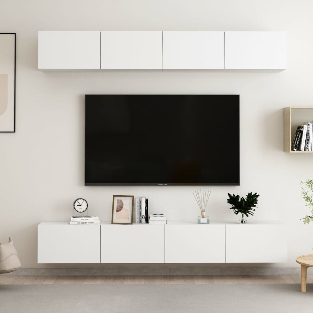 vidaXL TV cabinets 4 pcs. white 100x30x30 cm (3074452)