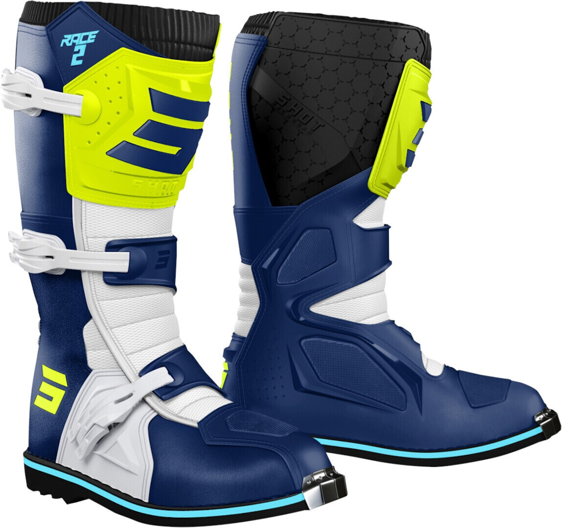 Shot Race 2 Kid blue/neon yellow