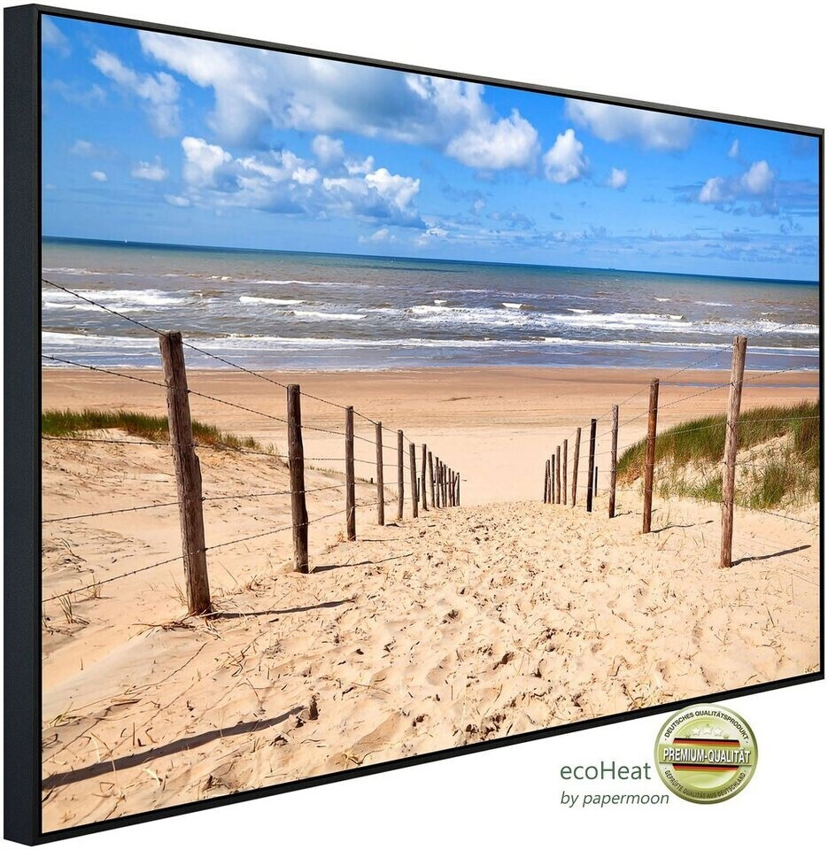 papermoon Infrarot-Bildheizkörper Weg zum Sandstrand (120 x 90 cm, 1.200 W)