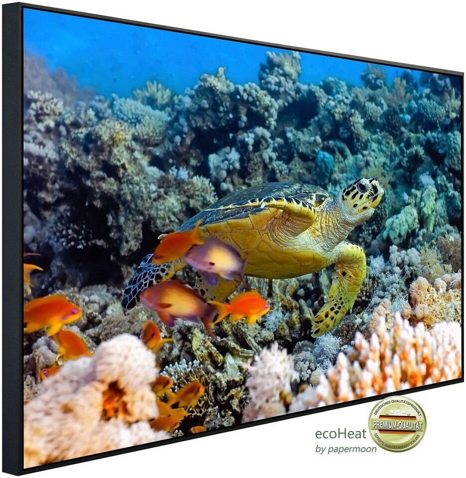 papermoon Infrarot-Bildheizkörper Meeresschildkröte (60 x 60 cm, 350 W)