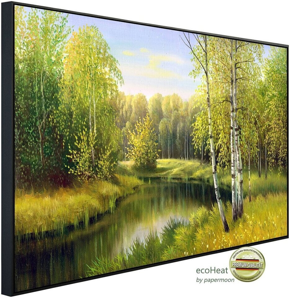 papermoon Infrarot-Bildheizkörper Fluss im Herbsttag (120 x 75 cm, 900 W)