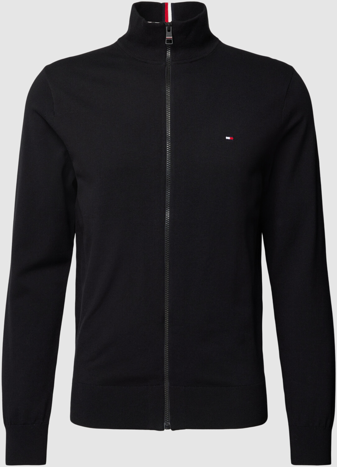 Tommy Hilfiger 1985 Essential TH Flex Zip-Thru Cardigan (MW0MW22747) black