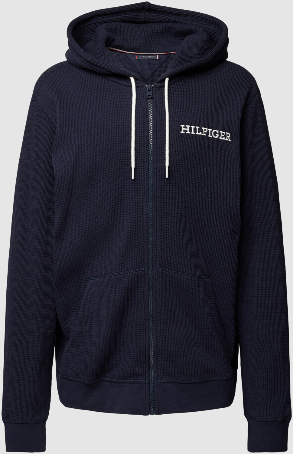 Tommy Hilfiger Sweatjacket mit Waffelstruktur Modell MONOTYPE (UM0UM03131) desert sky