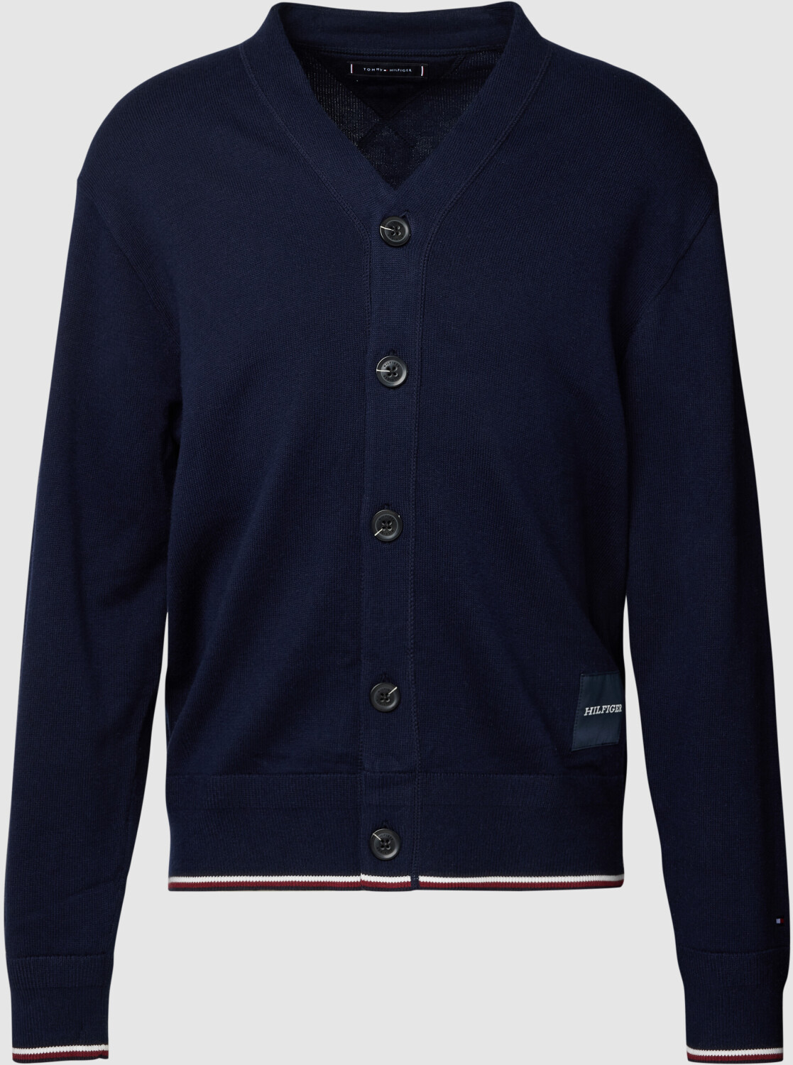 Tommy Hilfiger Monotype Global Stripe Relaxed Cardigan (MW0MW32038) desert sky