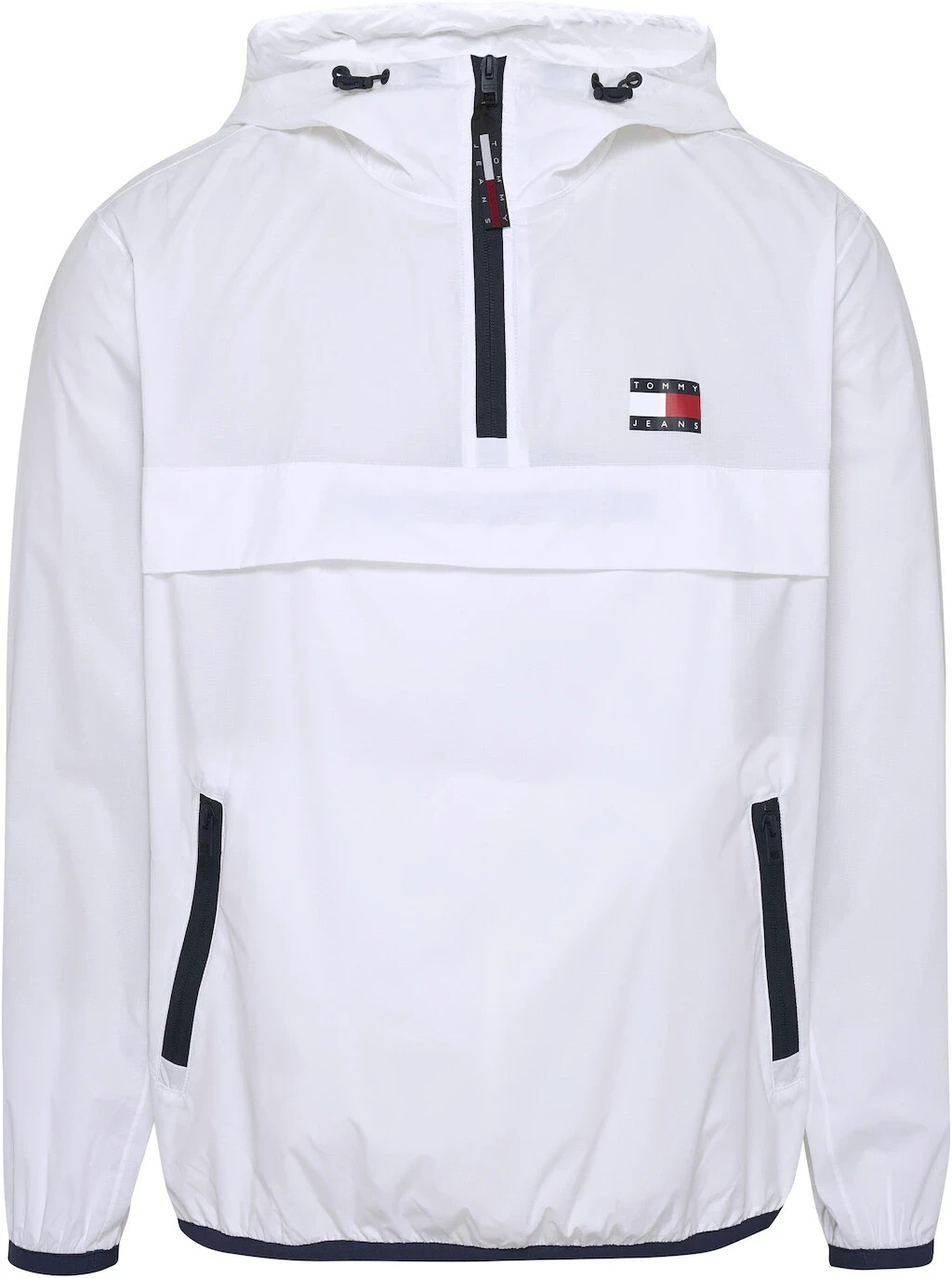 Tommy Hilfiger Packable Popover Chicago Windbreaker (DM0DM15906) white