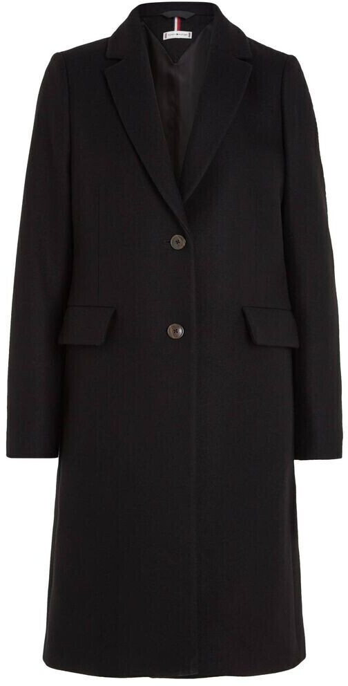 Tommy Hilfiger Classics Single Breasted Coat (WW0WW39753) black