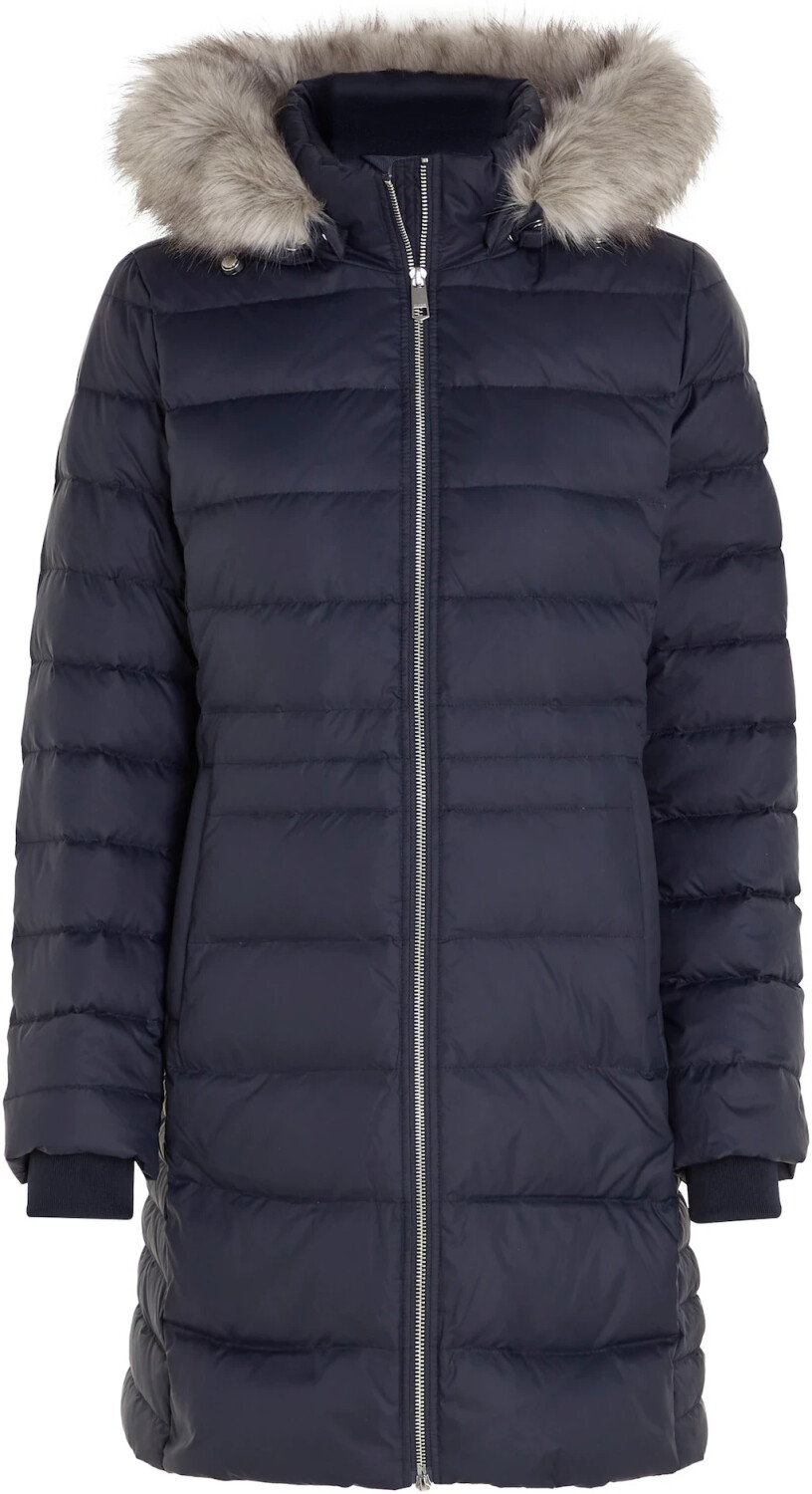 Tommy Hilfiger Down-Filled Faux Fur Hood Coat (WW0WW39747) desert sky