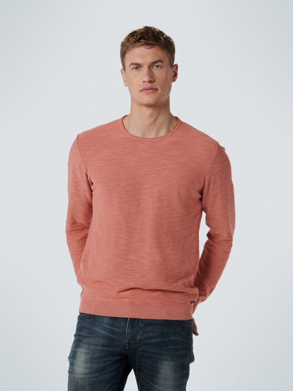 NO EXCESS / Herren-Strick / Pullover Crewneck Slub Garment Dyed