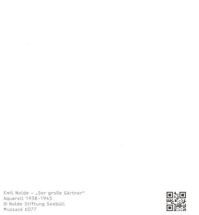 Kunstkarte Emil Nolde Der große Gärtner ab 1,29 € Preisvergleich bei