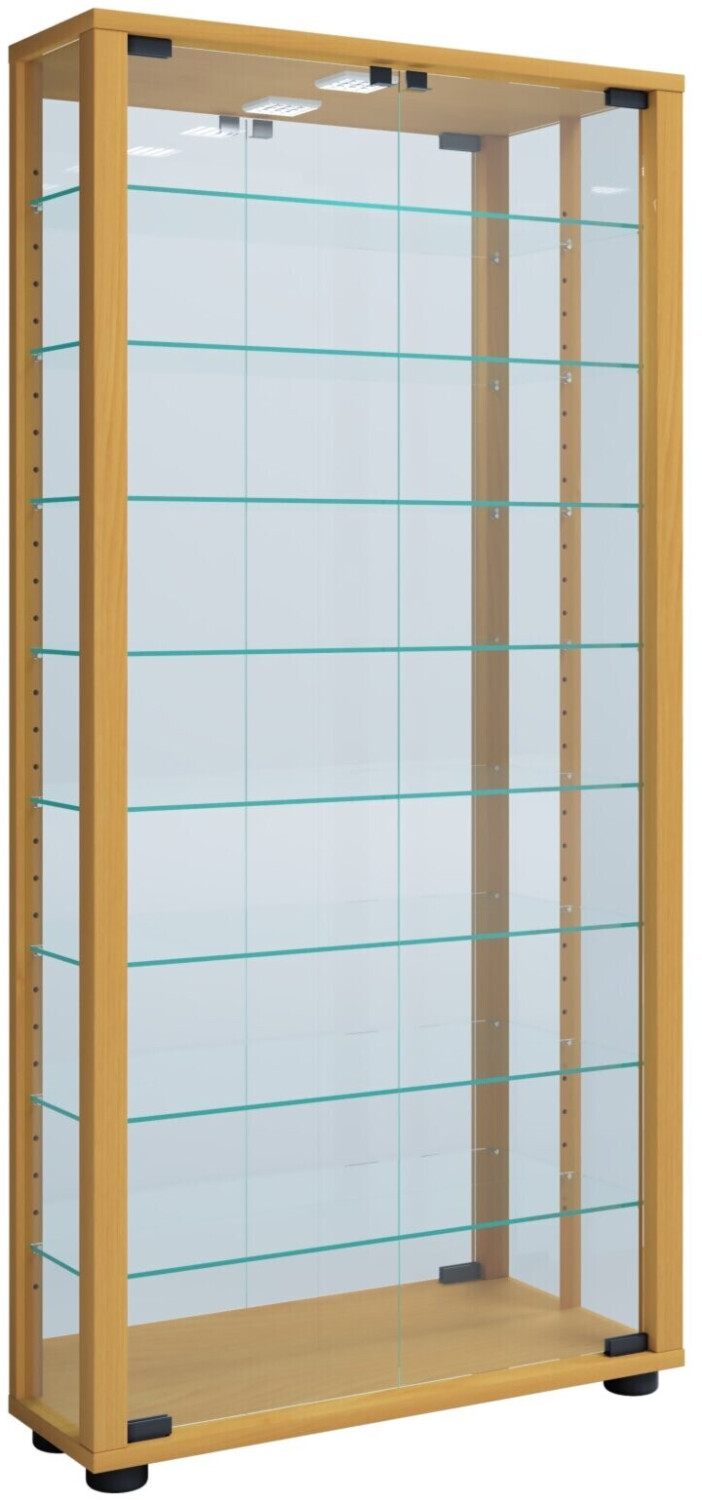 VCM Wall showcase hanging showcase glass showcase Vitrosa Maxi mirror 115x59x18 cm (917724)