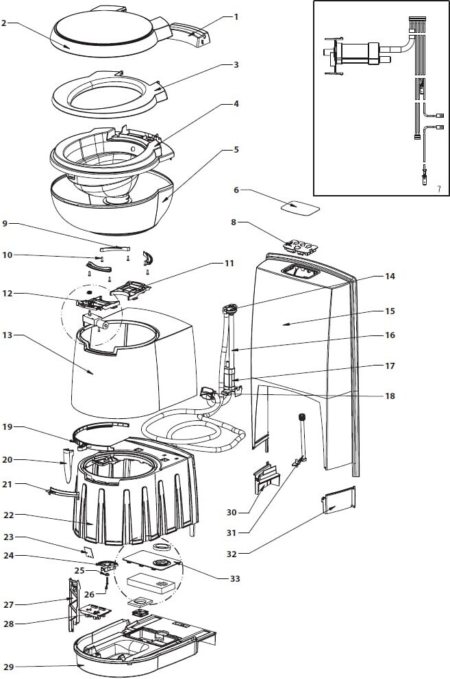 Thetford Lüftungsplatte - Thetford Ersatzteil Nr. 5073462 - für C250 S / C250 CS / C250 CWE
