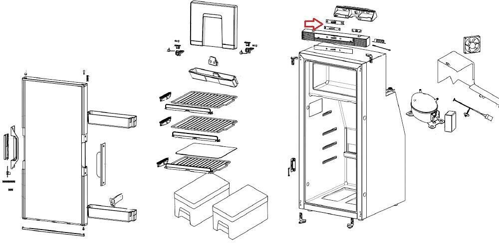 Thetford Steuereinheit SR - Thetford Ersatzteil Nr. 692755 - für T2090