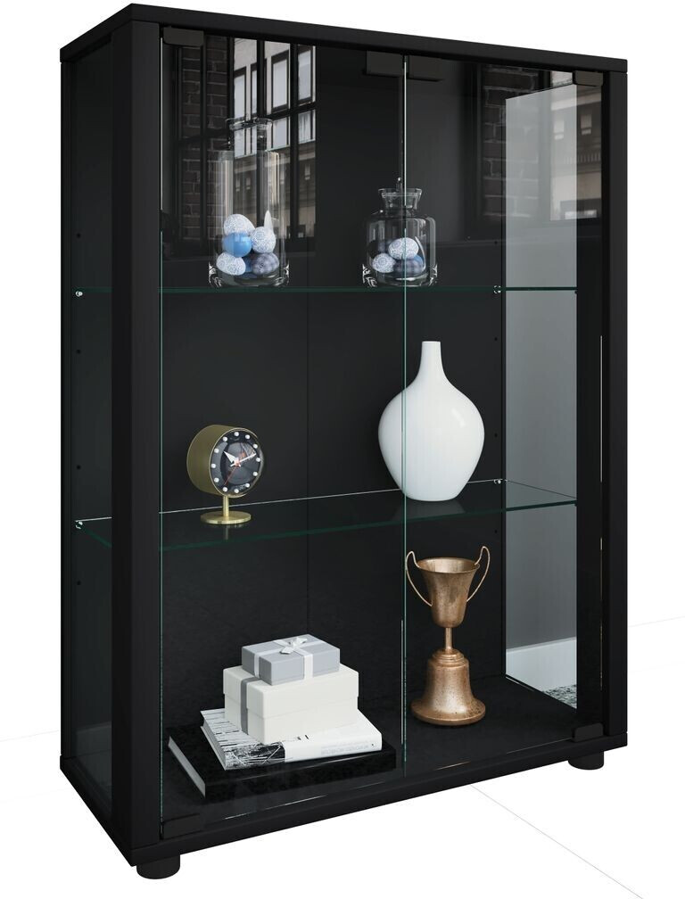 VCM Preisvergleich Sintalo bei cm schwarz | 128,99 ab 60x80 schwarz € (912486) Vitrine Holzwerkstoff/Glas