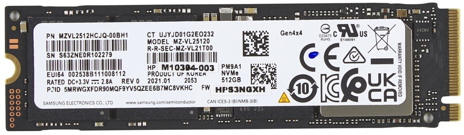 HP NVMe 512 Go M.2 (5R8X9AA)