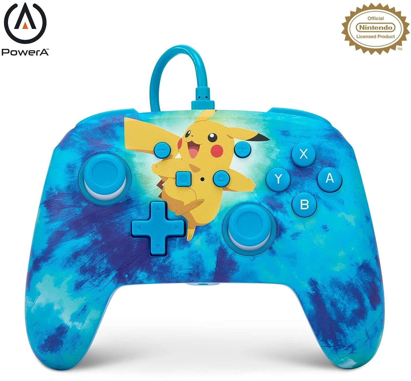 PowerA Nintendo Switch Enhanced Wired Controller (Pokémon: Tie Dye Pikachu)