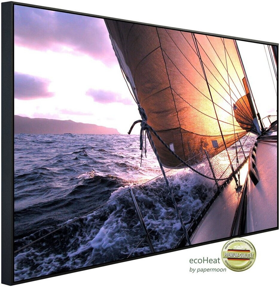 papermoon Infrarot-Bildheizkörper Segeln zum Sonnenuntergang (100 x 60 cm, 600 W)
