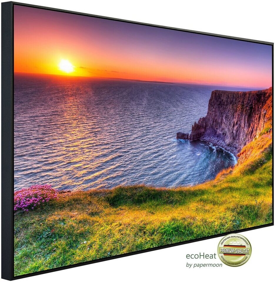 papermoon Infrarot-Bildheizkörper Sonnenuntergang an den Moher Cliffs (100 x 60 cm, 600 W)