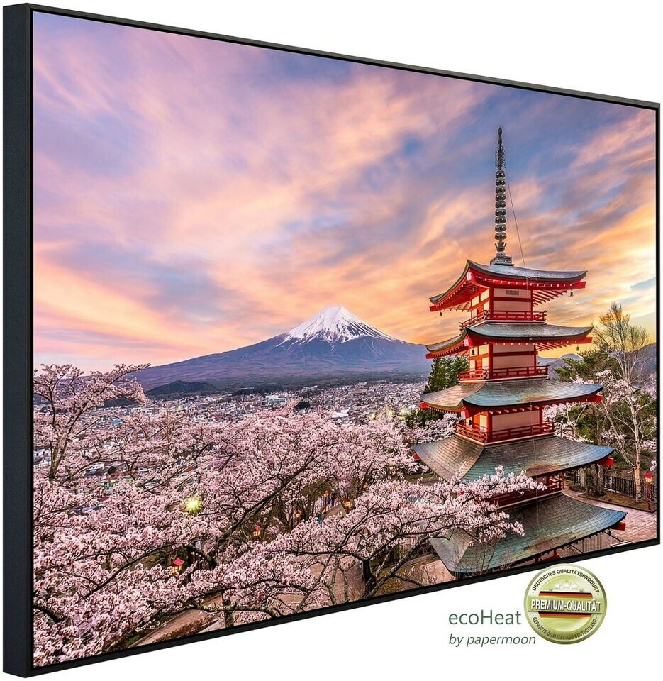 papermoon Infrarot-Bildheizkörper Fujiyoshida Chureito Pagode Japan (100 x 60 cm, 600 W)