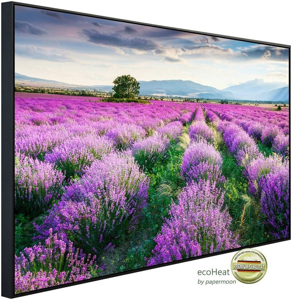 papermoon Infrarot-Bildheizkörper Lavende Garten 2 (100 x 60 cm, 600 W)