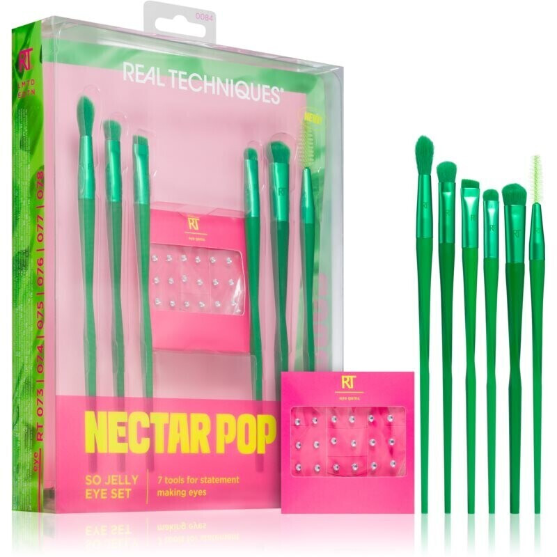 Photos - Makeup Brush / Sponge Real Techniques Nectar Pop So Jelly Eye Makeup Brush Set ( 